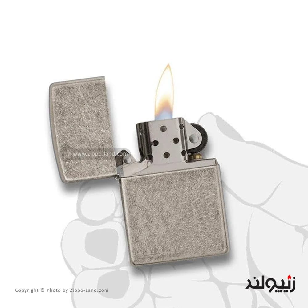 فندک زیپو مدل Armor Antique Silver Plate کد 28973 — تصویر ۵