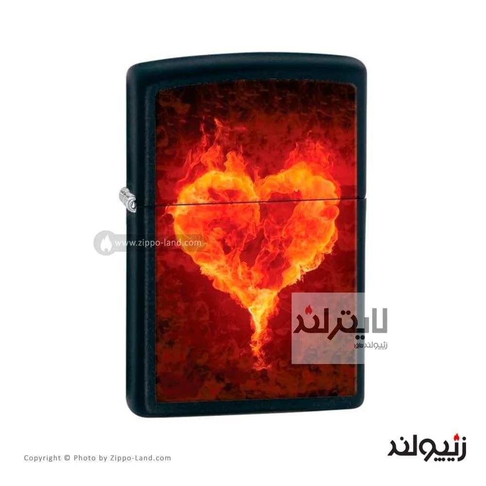 فندک زیپو مدل Flaming Heart کد 28313 — تصویر ۲
