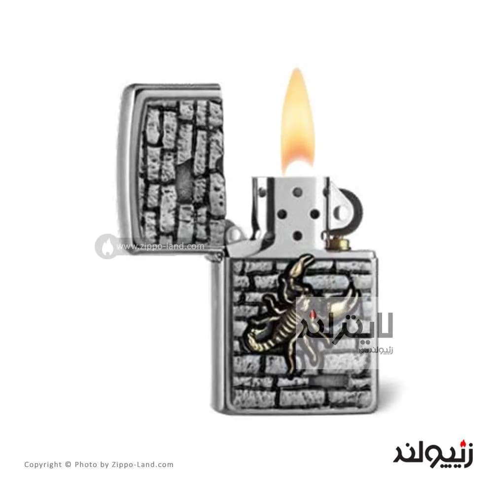 فندک زیپو مدل Scorpion On The Wall کد 2005358 — تصویر ۳
