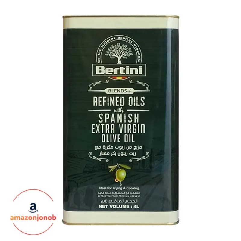 روغن زیتون برتینی Bertini فرابکر ۴ لیتری (بدون بو) محصول اسپانیا