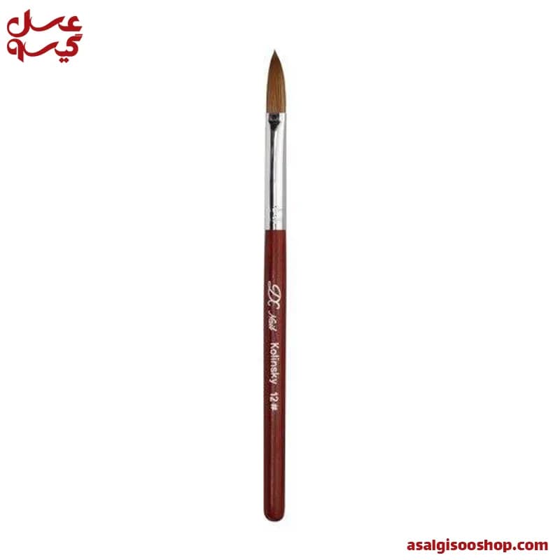قلم کاشت ناخن کلینسکی اشکی|Kolinsky Acrylic Nail Brush Size 12 | کد 2489