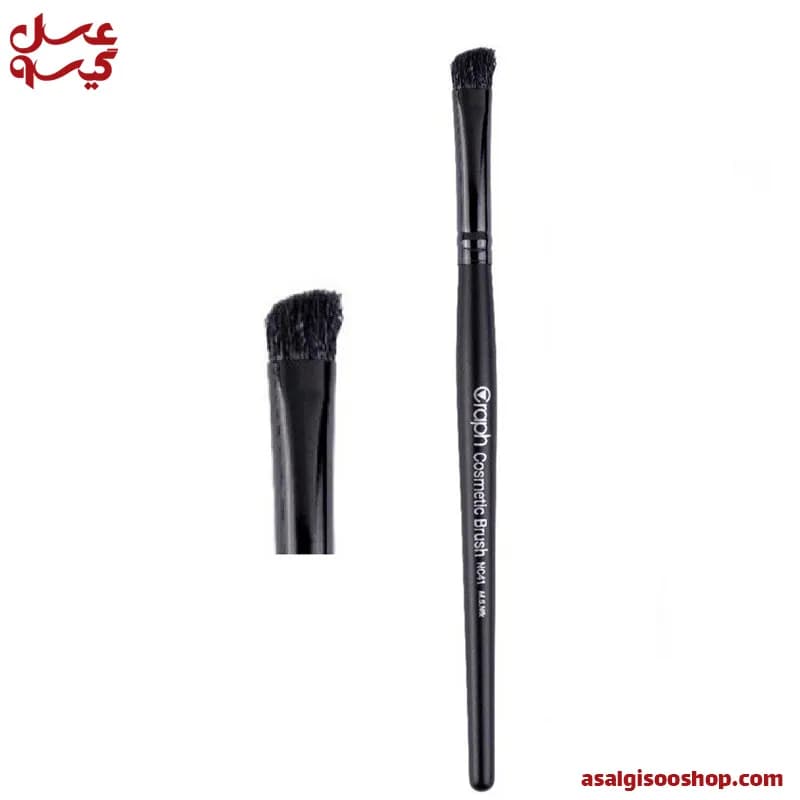 قلم موی فید سایه سرکج کوچک گراف|GRAPH NC41 Angled Small Blending Brush| کد 2483