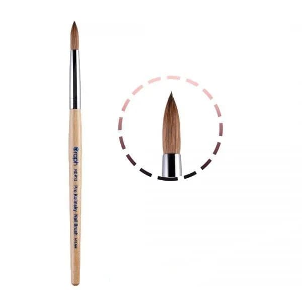 قلم کاشت ناخن گراف اشکی شماره 12 | GRAPH Size 12 Acrylic Nail Brush (Oval Tip)| کد 2478 — تصویر ۲