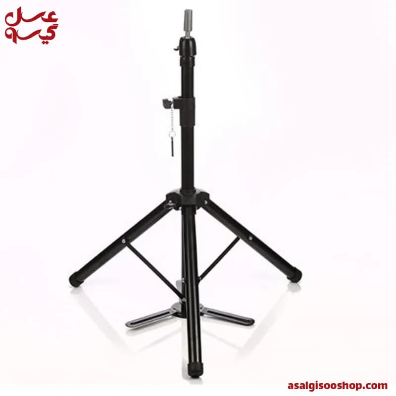 سه پایه کله مانکن ایستاده هولدردار حرفه‌ای |Professional Mannequin Head Tripod Stand with Holder|کد 2453