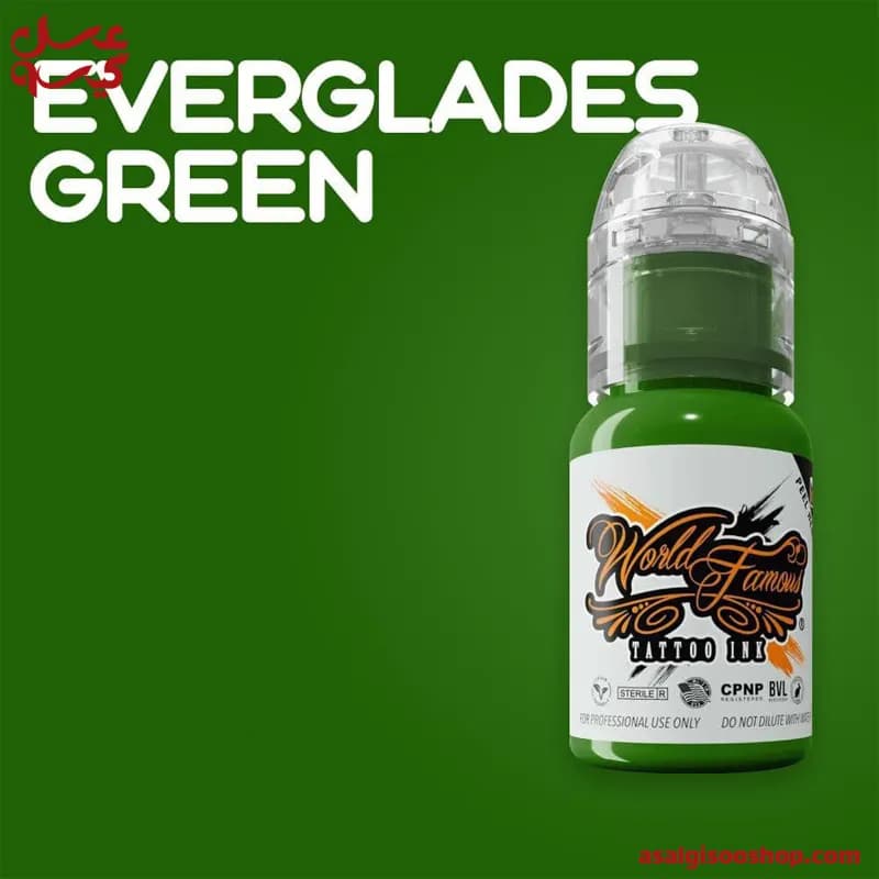 رنگ تاتو بدن سبز وورد فیمس|World Famous Green Tattoo Ink | کد 2452 — تصویر ۳