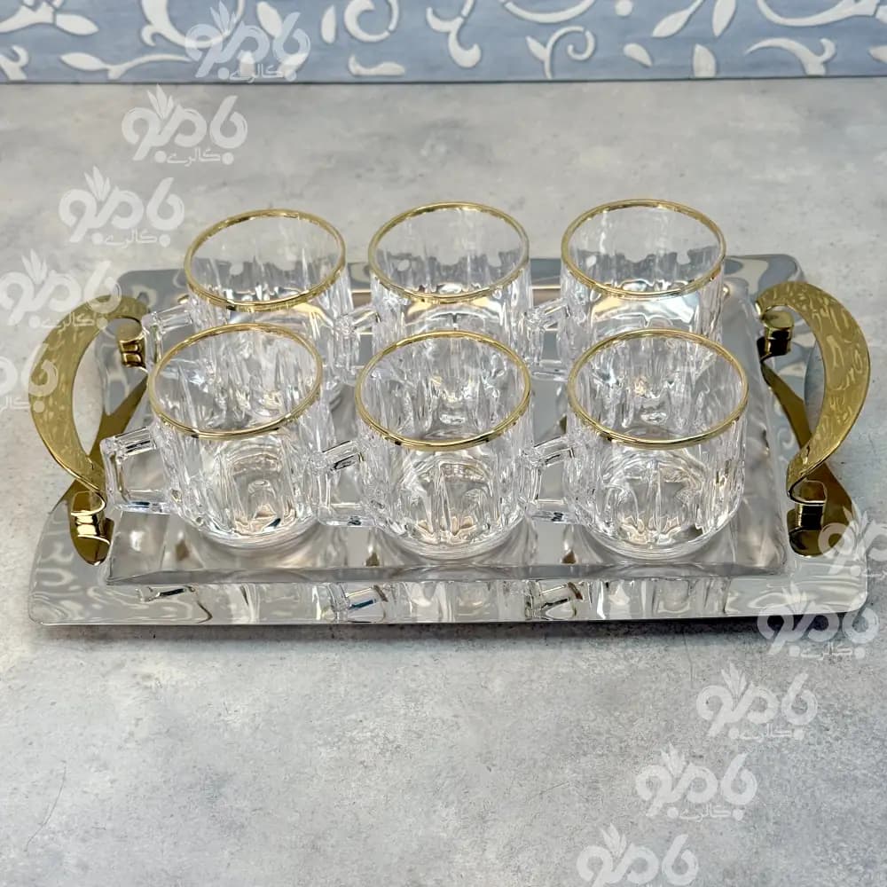 فنجان بلینک نیزه ای B108 لب طلا