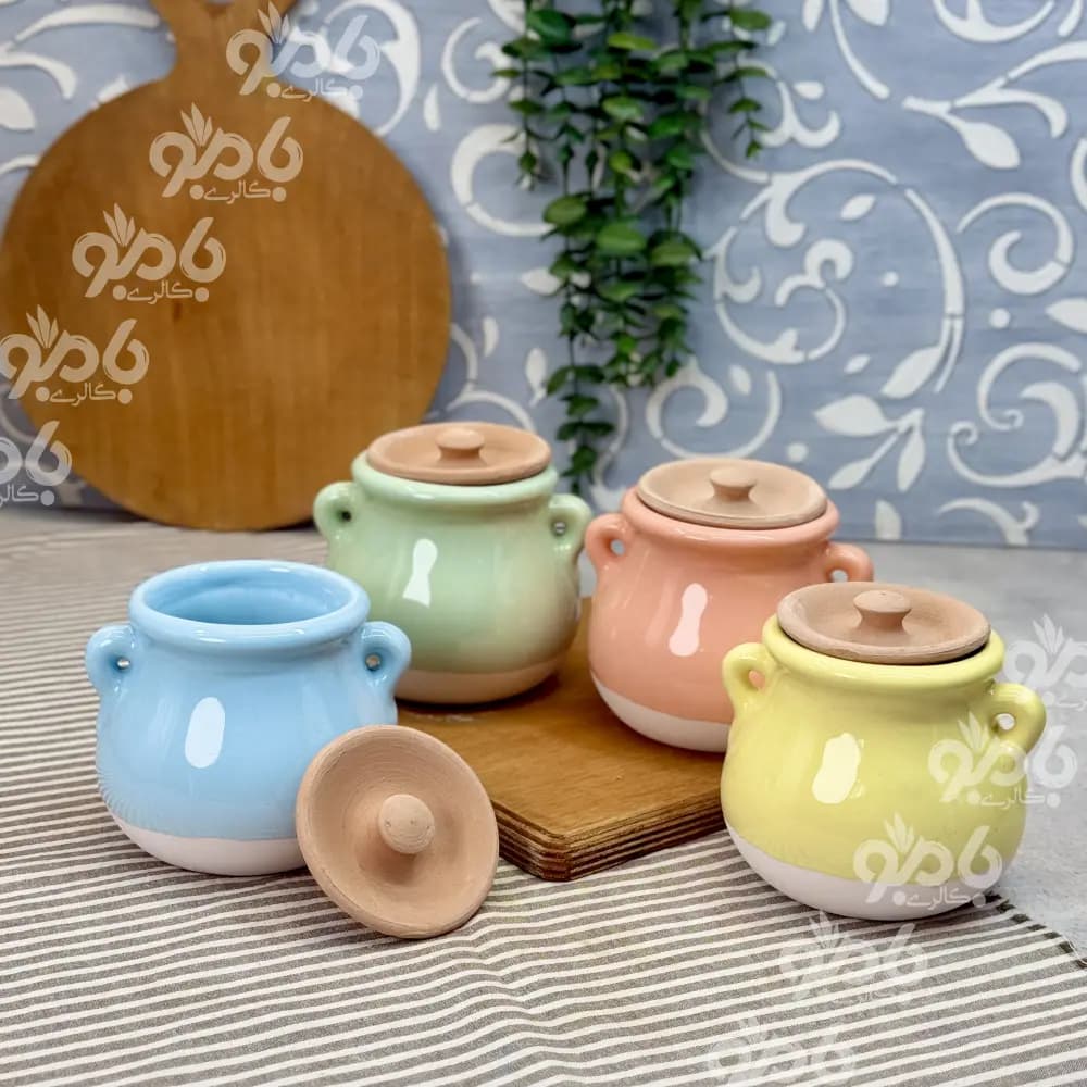 جاادویه سفالی رنگی طرح دیزی متوسط