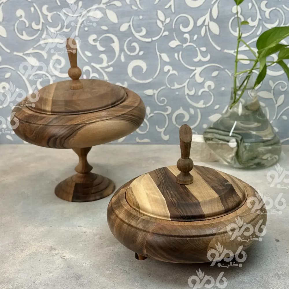 شکلات چوبی گردو پایه دار 2سایز 25سانت