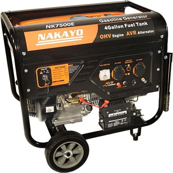 موتور برق بنزینی 5.5 کیلووات ناکایو مدل NK7500E | بنزینی استارتی