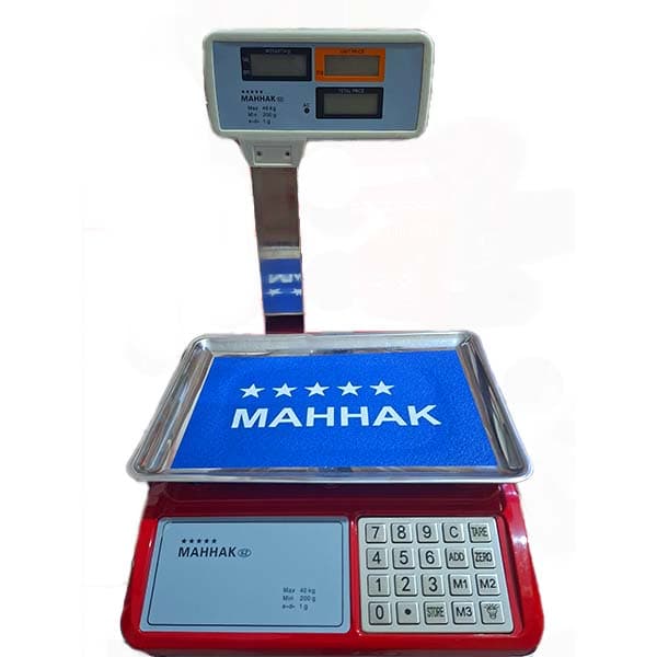 ترازو 40 کیلویی علمکدار دکمه استیل