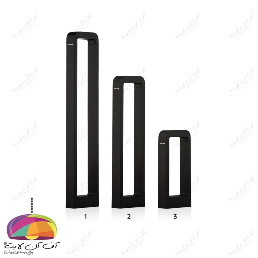 چراغ حیاطی پارکی 35 سانتی مدل تندیس شب تاب — تصویر ۳