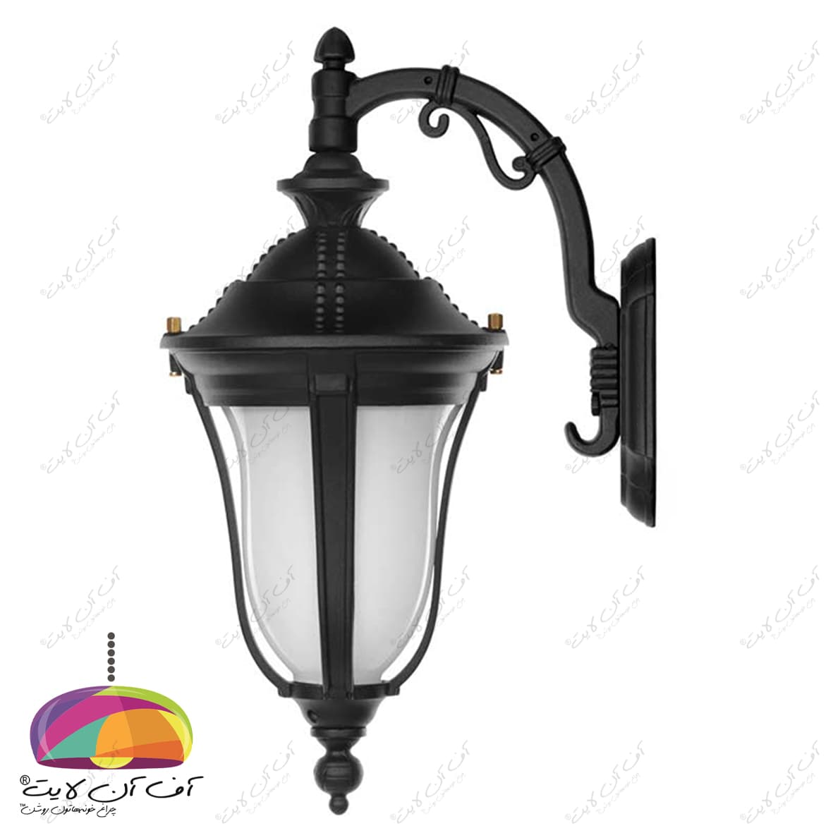 چراغ دیواری حیاطی مدل لاله شاخه کلاسیک2 شب تاب