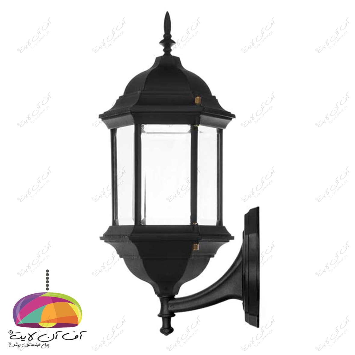 چراغ دیواری حیاطی مدل پاتریس شاخه فانتزی شب تاب