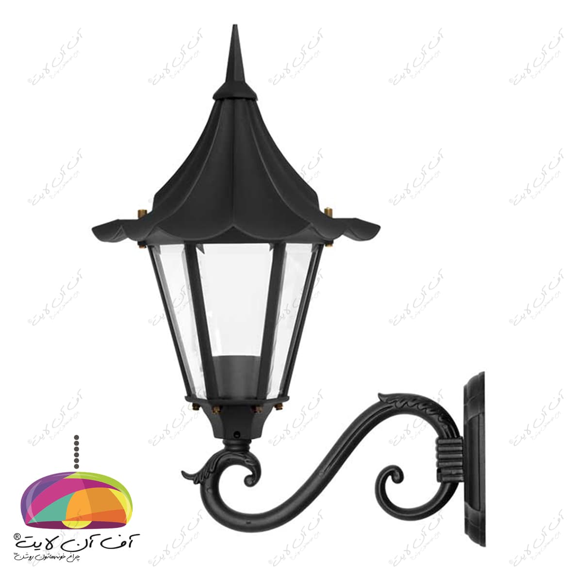 چراغ دیواری حیاطی مدل چتری شاخه سناتور شب تاب