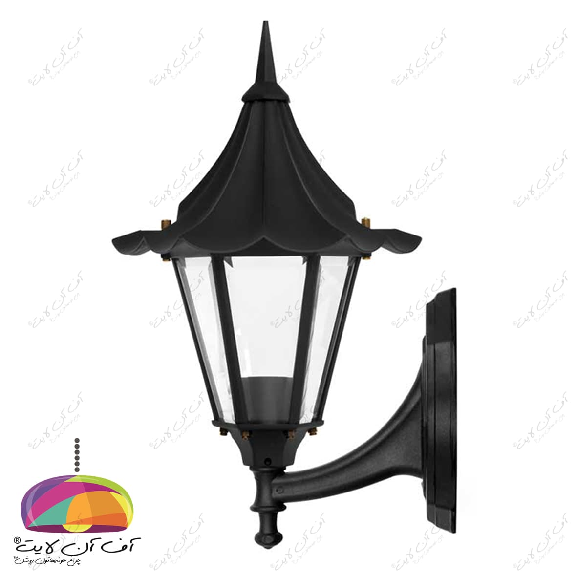 چراغ دیواری حیاطی مدل چتری شاخه فانتزی شب تاب