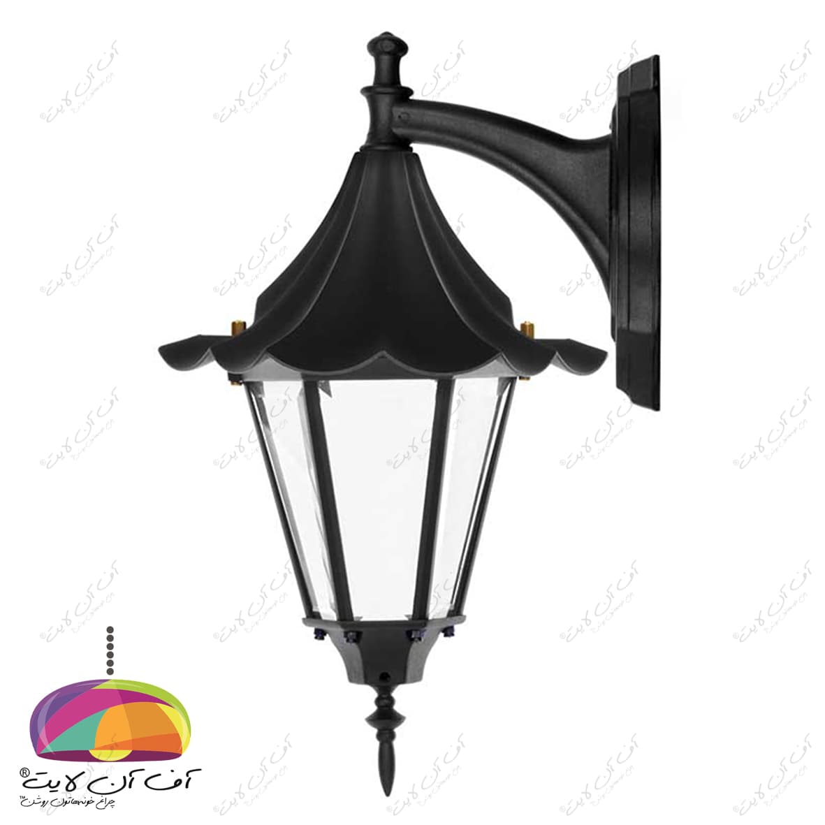 چراغ دیواری حیاطی مدل چتری شاخه فانتزی2 شب تاب