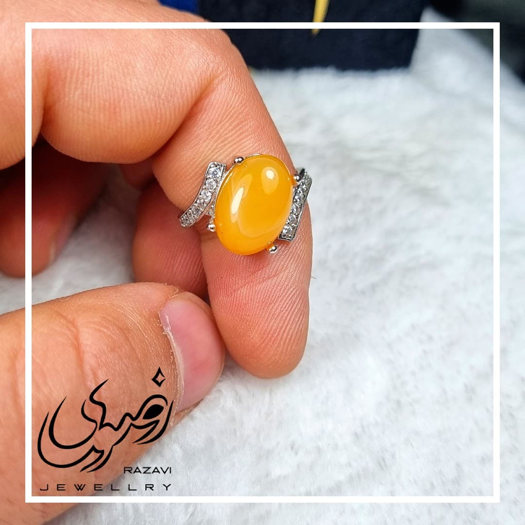 انگشتر زنانه نقره شرف الشمس زنانه طرح رویا کد 180 — تصویر ۳