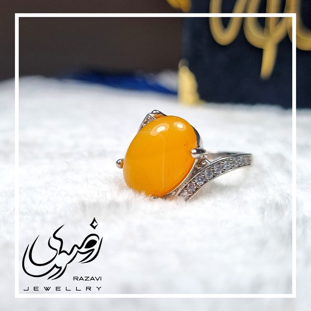 انگشتر زنانه نقره شرف الشمس زنانه طرح رویا کد 180
