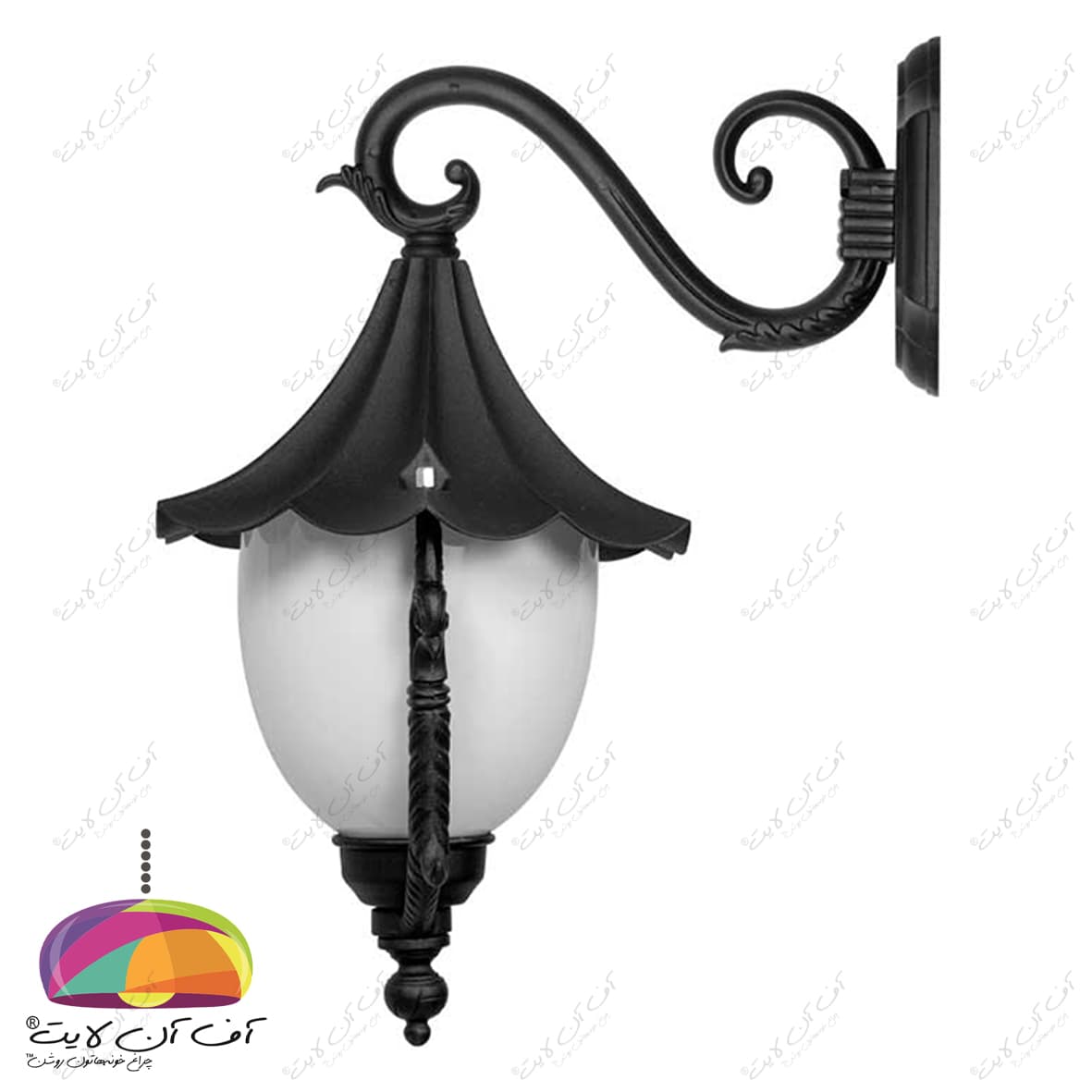 چراغ دیواری مدل سلطنتی شاخه سناتور2 شب تاب