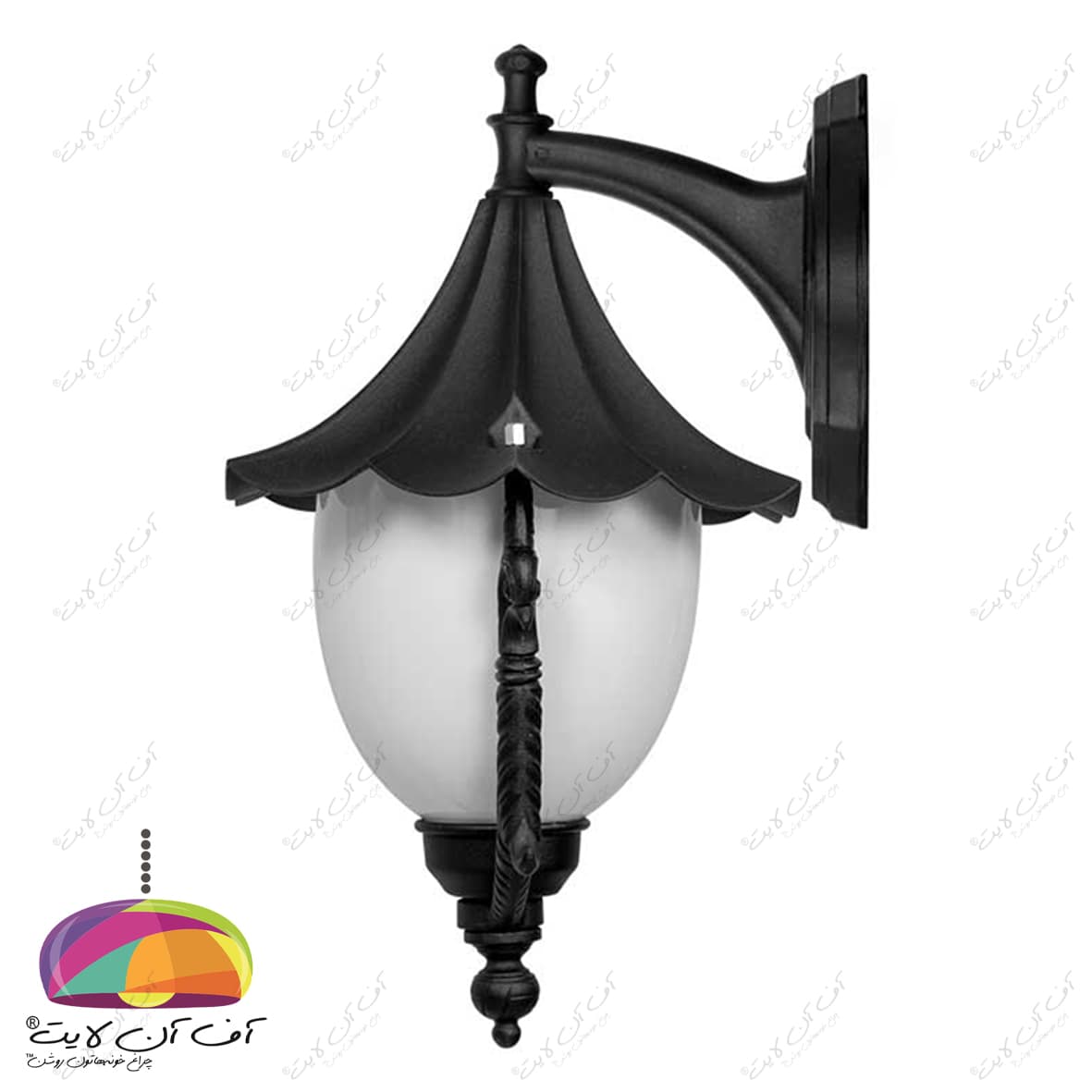 چراغ دیواری حیاطی مدل سلطنتی شاخه فانتزی2 شب تاب