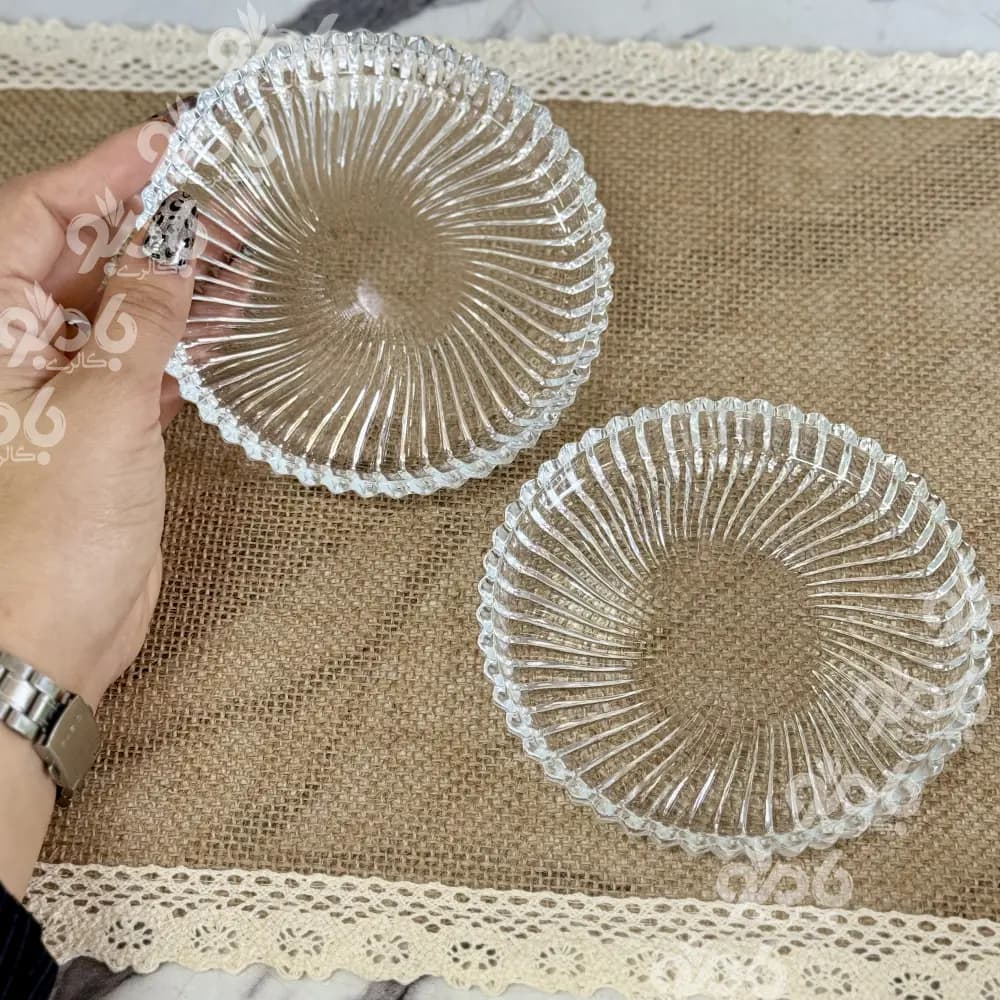 پیش دستی شیشه ای جفتی سانتا — تصویر ۳