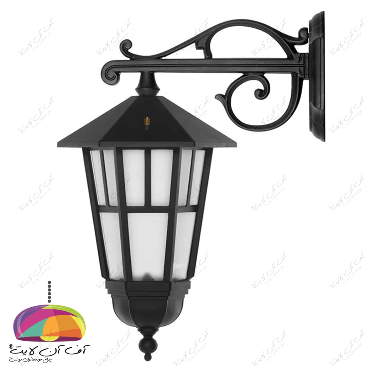 چراغ دیواری حیاطی مدل وندا شاخه سارینا2 شب تاب
