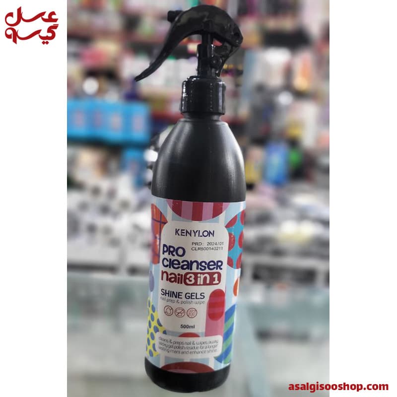 کلینزر ۳ کاره ناخن kenylon pro cleanser حجم 500 میل | کد 2357