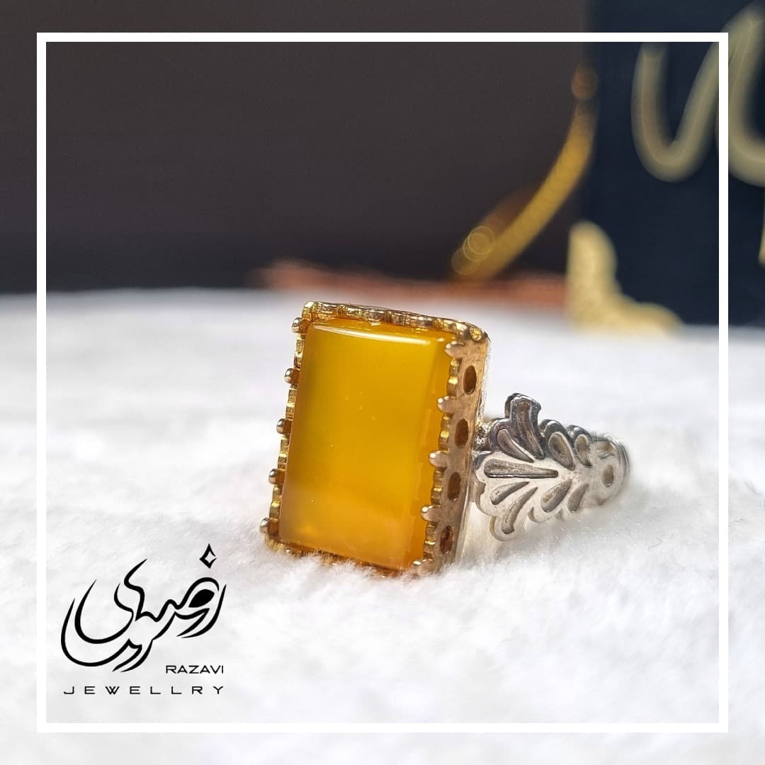 انگشتر زنانه نقره شرف الشمس طرح فریما کد 217