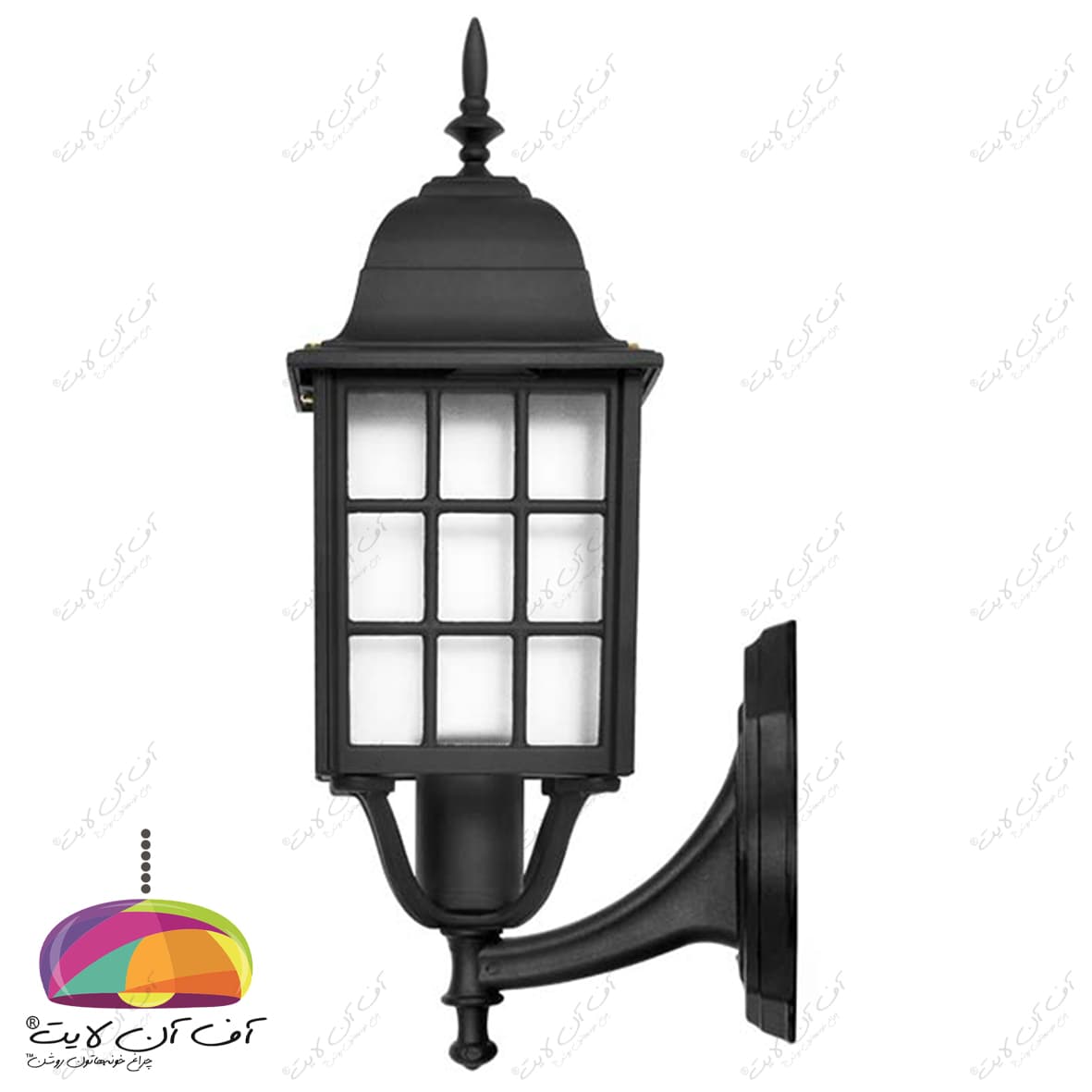 چراغ دیواری حیاطی مدل مشبک شاخه فانتزی شب تاب