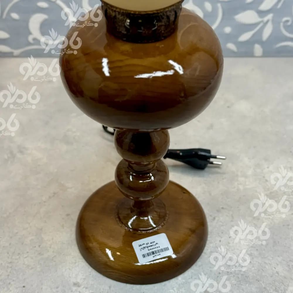 آباژور شمعدانی چوبی کد 024 — تصویر ۵