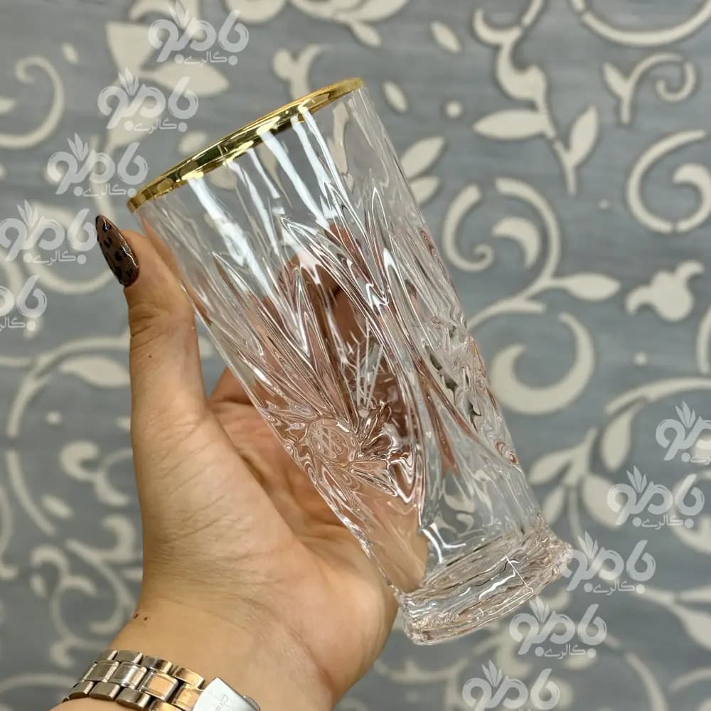 پارچ ولیوان پریما بزرگ لب طلایی — تصویر ۲