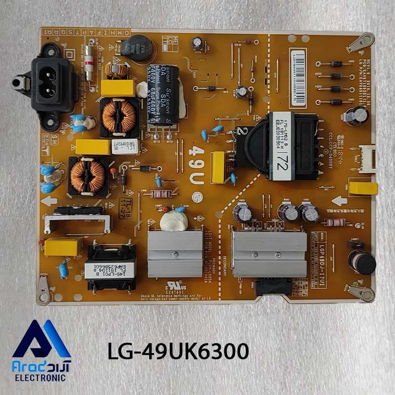 تغذیه تلویزیون ال جی 49UK6300