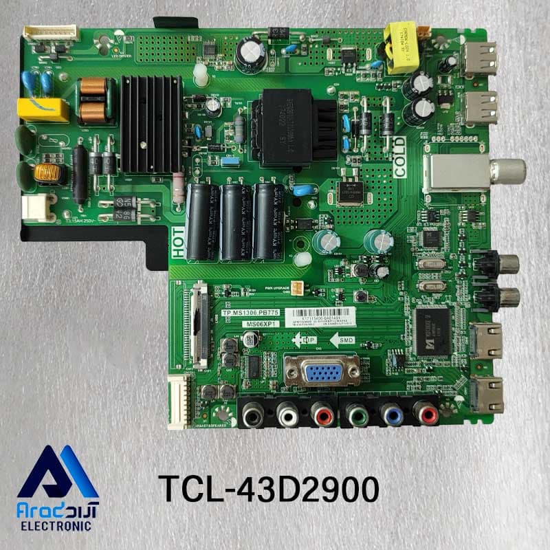 مین برد تلویزیون تی سی ال 43D2900