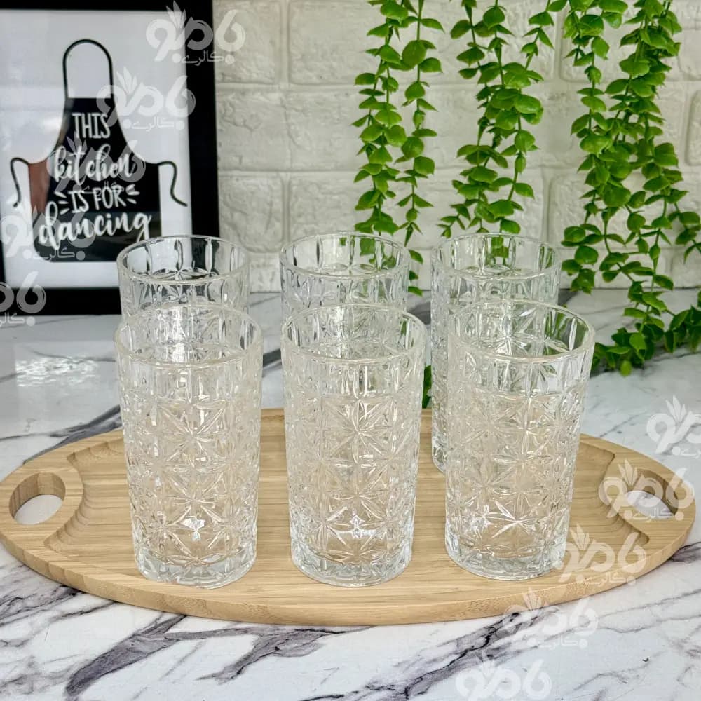 لیوان شیشه ای فلاور بلند 1155