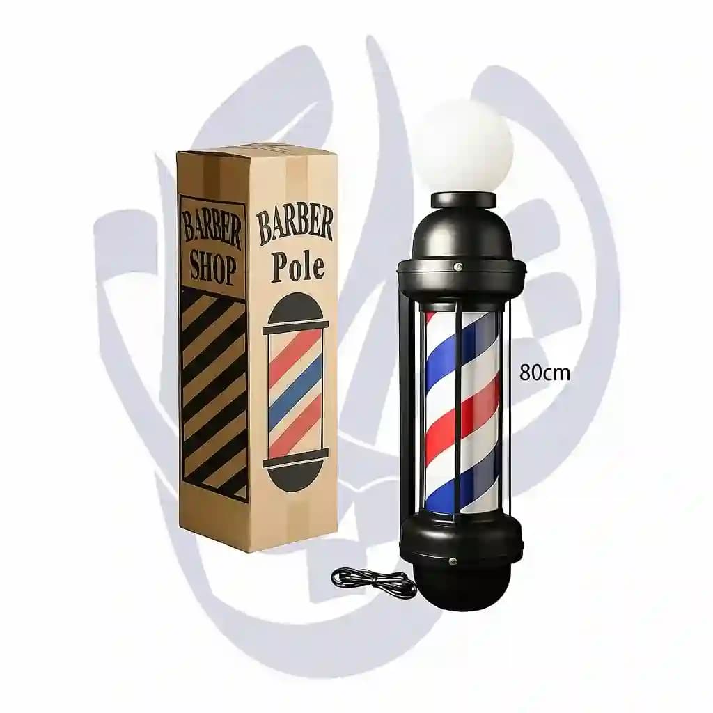 چراغ گردان باربر پل حباب دار 90 سانت barber pole VIP کد 02 امیدآرا — تصویر ۲