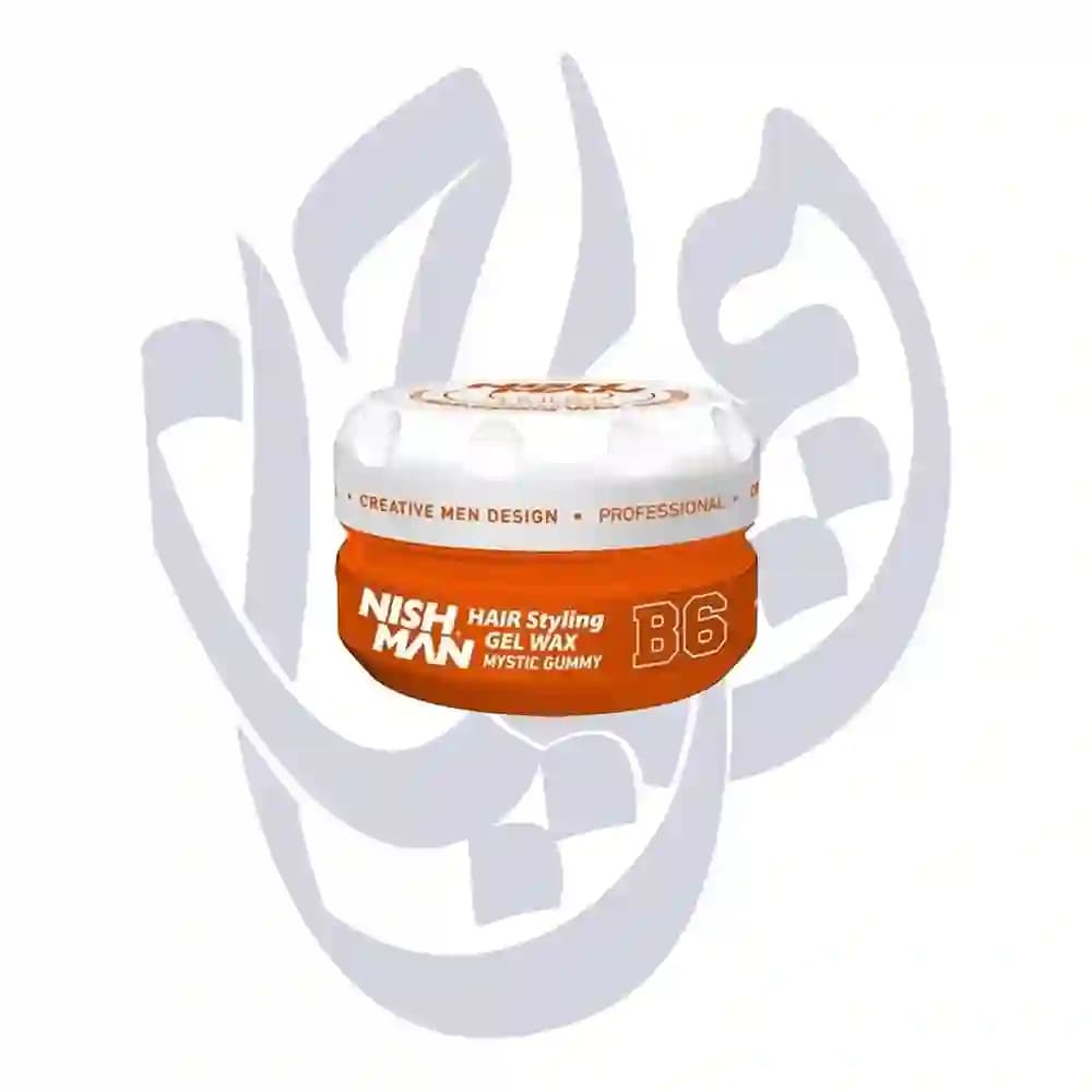واکس مو نیشمن مدل MYSTIC شماره B6 حجم 150 میلی لیتر سفیدنارنجی NISHMAN 150ml B6