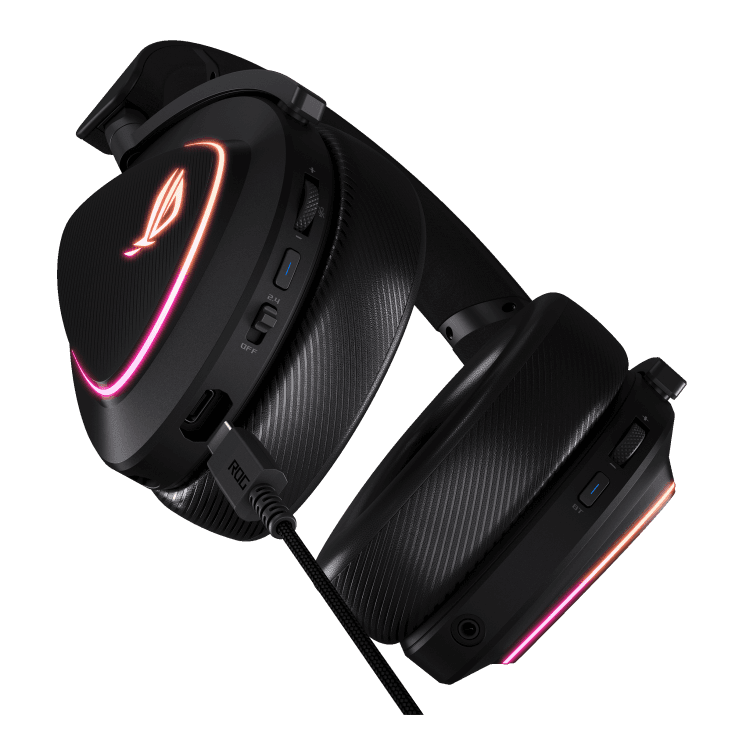 هدست گیمینگ بی سیم ایسوس مدل ROG Delta II Black — تصویر ۲