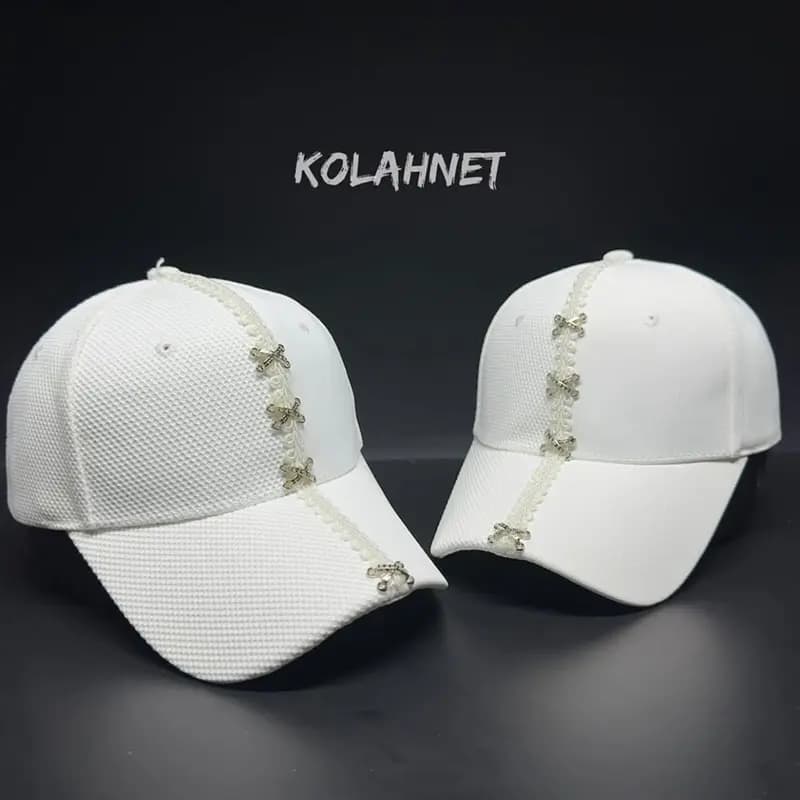 کلاه بیسبالی سفید کد 4880