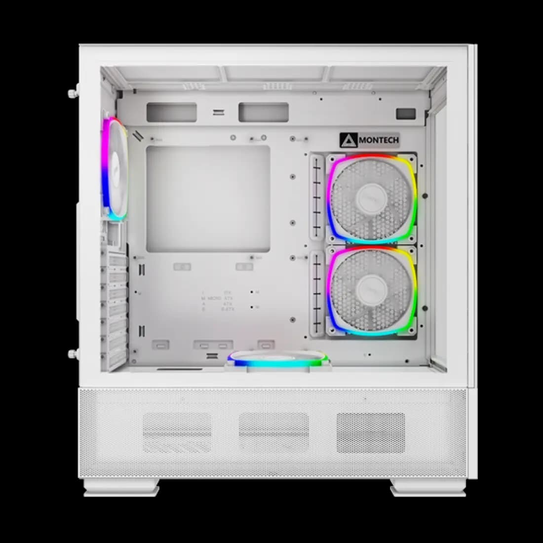 کیس گیمینگ مونتک مدل SKY TWO White — تصویر ۸