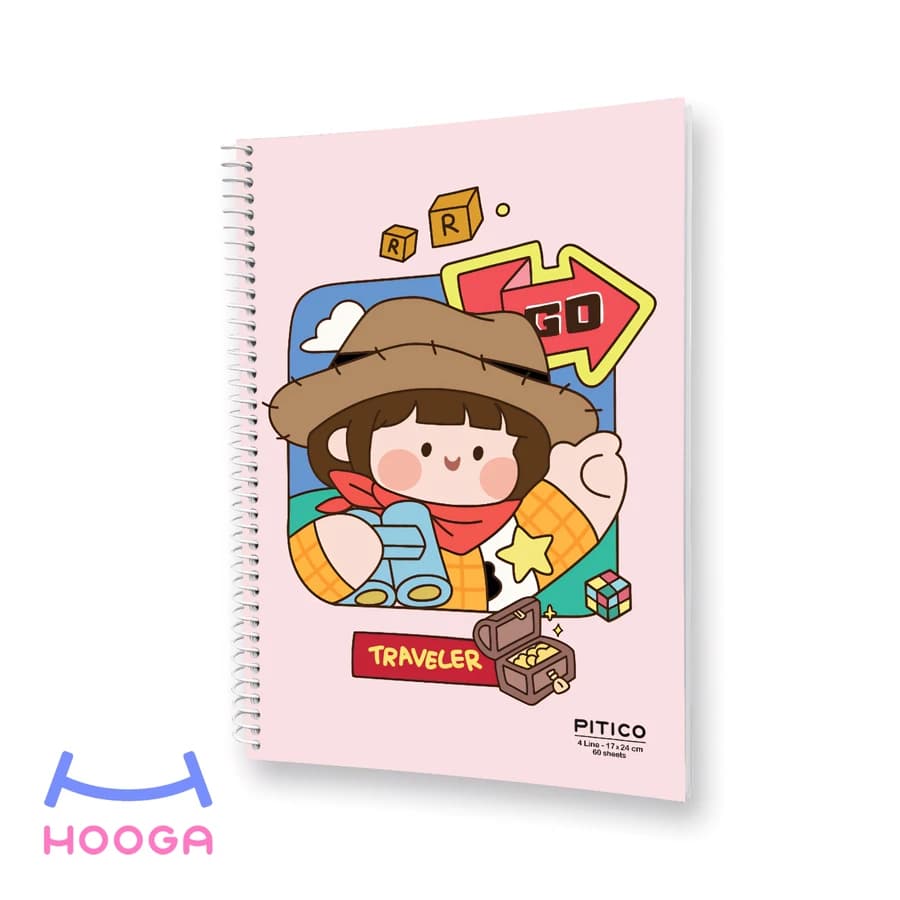 دفتر زبان 60 برگ طرح woody — تصویر ۲