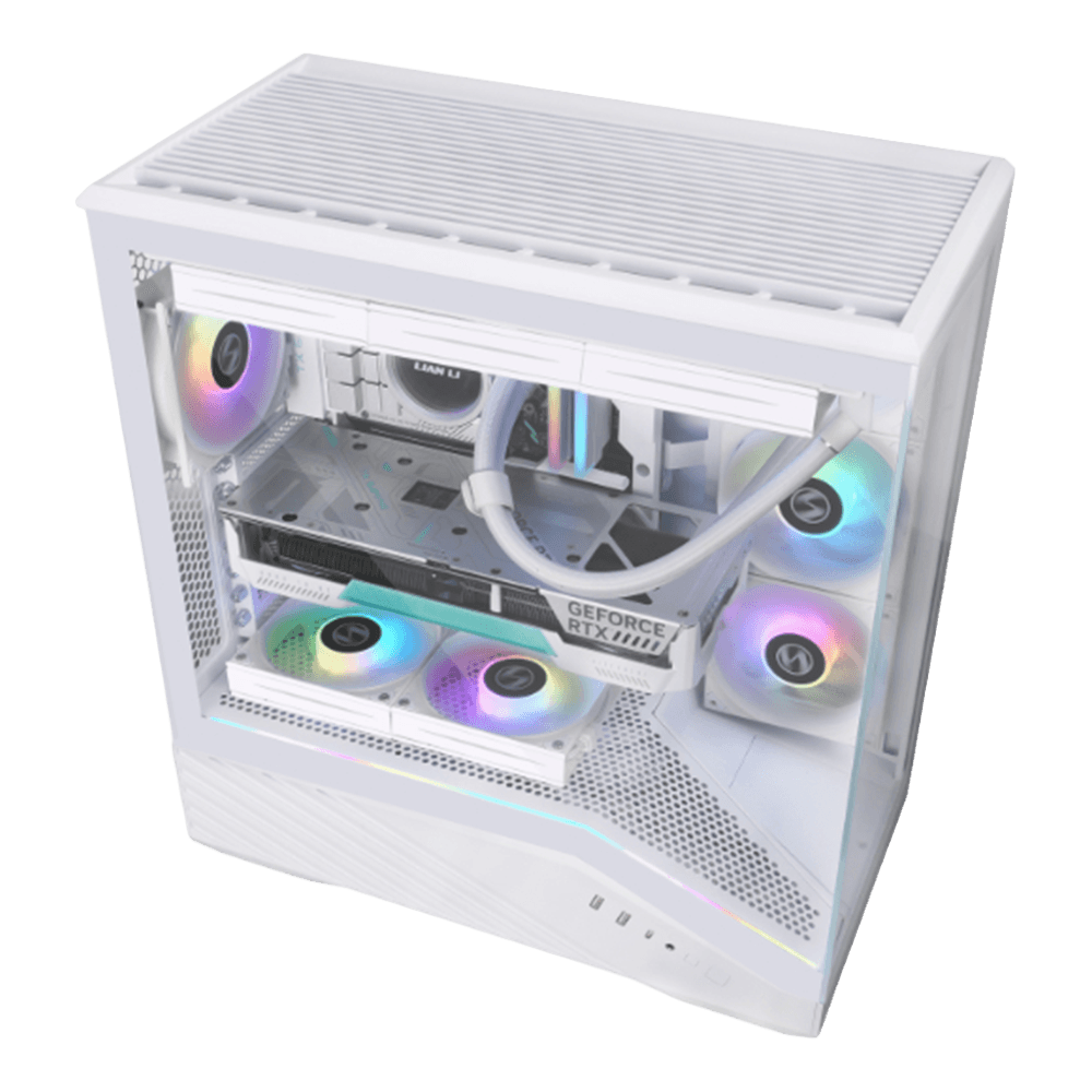 کیس گیمینگ لیان لی مدل Vector V100 White — تصویر ۳