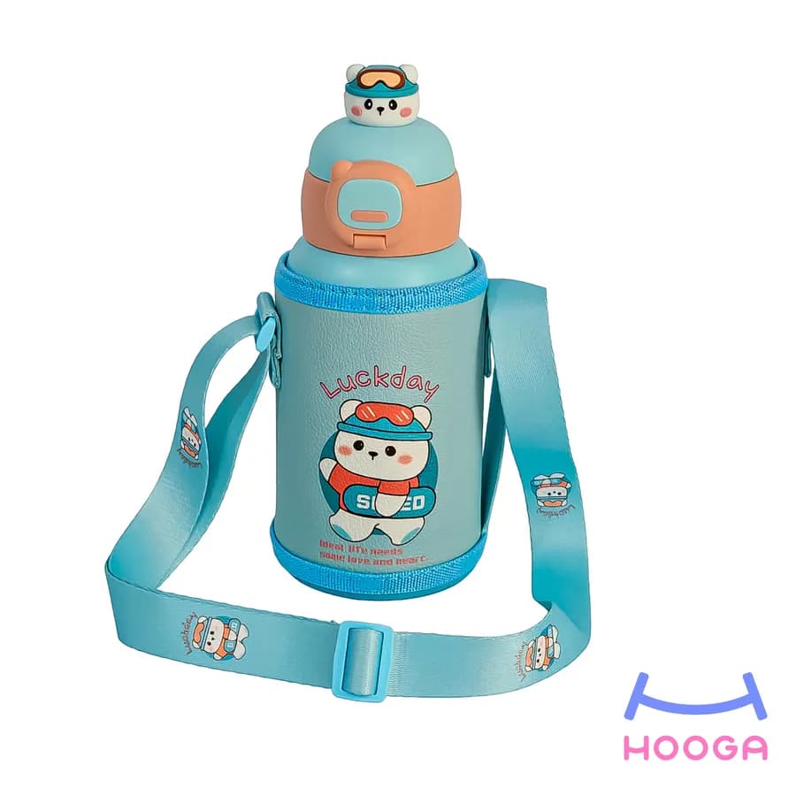 فلاسک کیف دار طرح خرس آبی