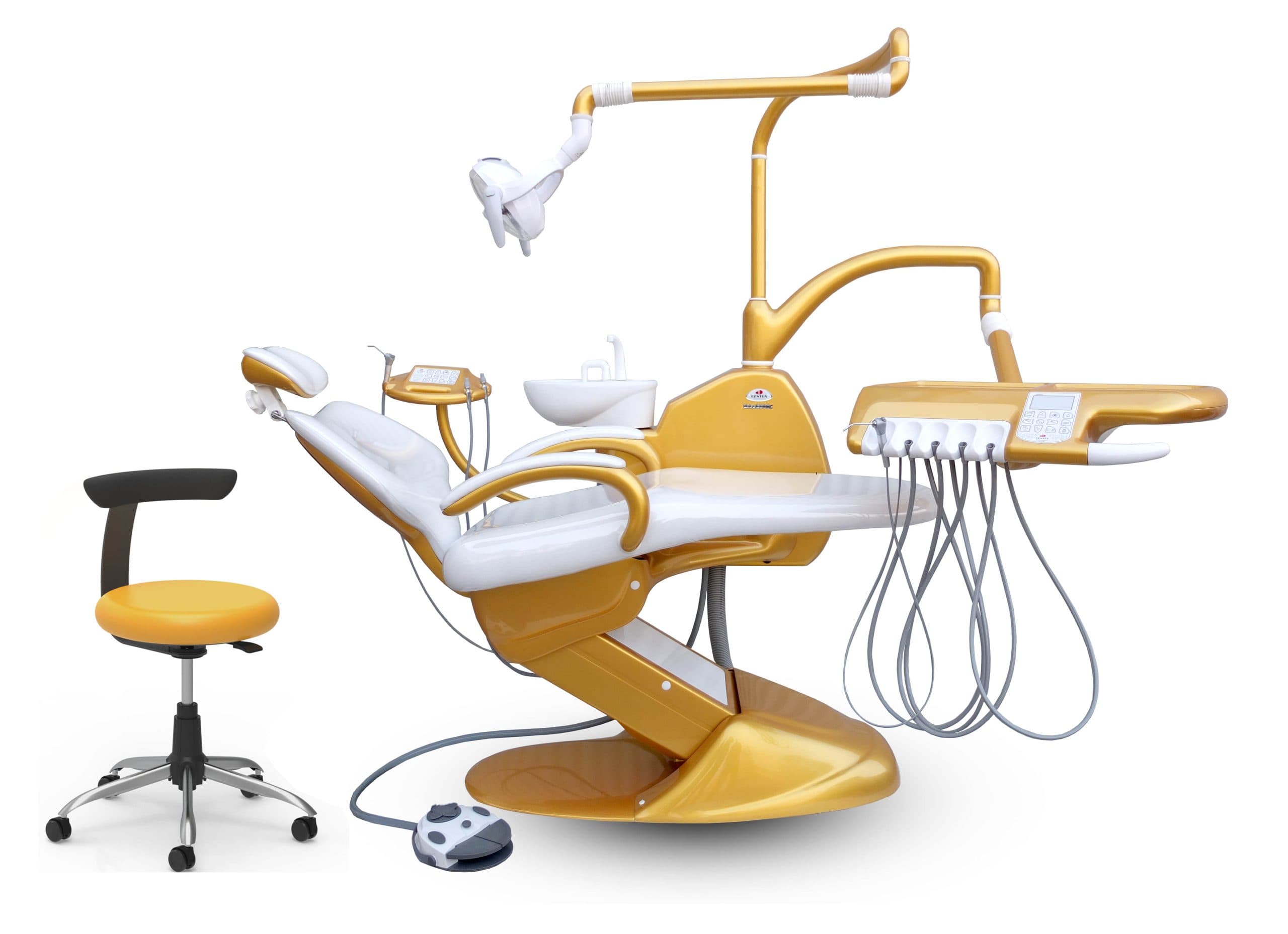 یونیت دندانپزشکی دنتوس Dentus مدل +EXTRA 3006C تابلت شلنگ از پایین