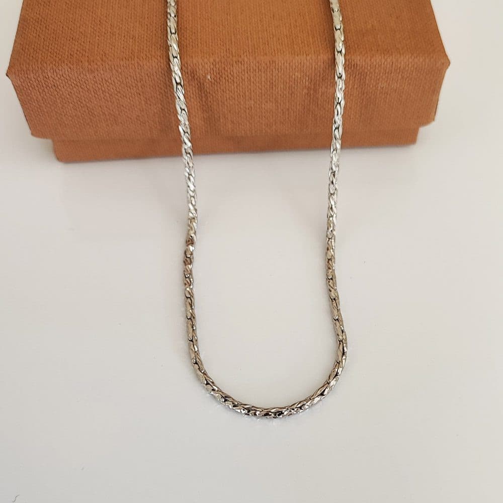 زنجیر اسپرت طنابی نقره ای زنگ GB21 — تصویر ۲