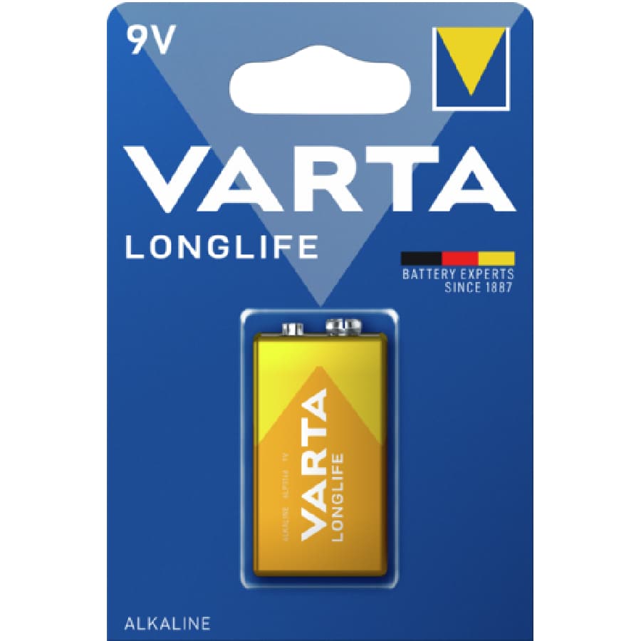 باتری کتابی مدل LongLife 9V وارتا