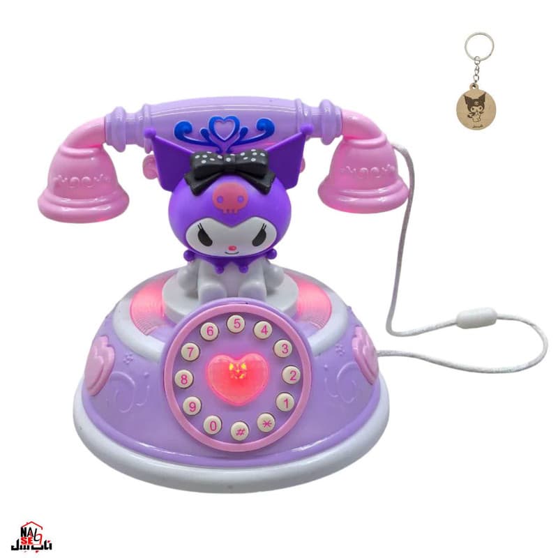 بازی آموزشی ناب سل مدل تلفن موزیکال چراغدار طرح کرومی KUROUMI MUSICALTELEPHONE به همراه جاسوییچی — تصویر ۵