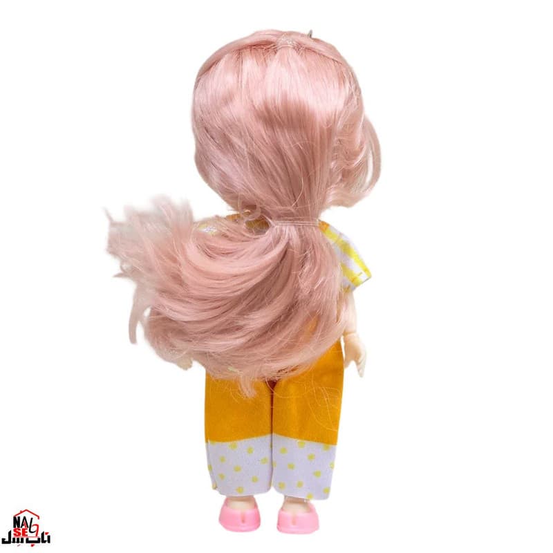 عروسک روسی ناب سل مدل دختر چشم تیله ای مفصلی کد NAA002 ارتفاع 16 سانتی متر — تصویر ۴