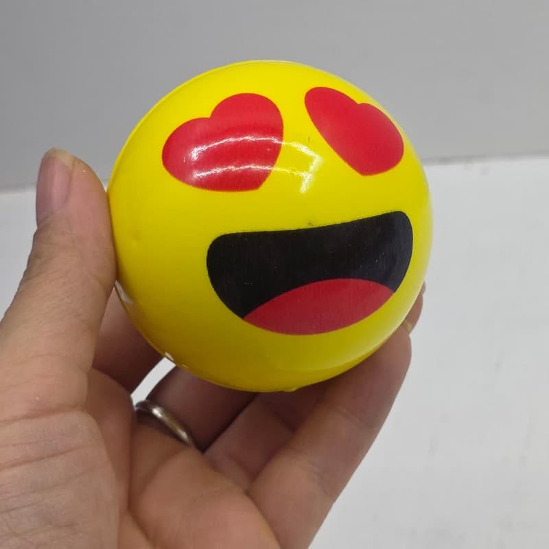 توپ بازی ناب سل مدل ایموجی قلبی خندان پرشی کد NAAB0001 JUMPING BALL — تصویر ۳