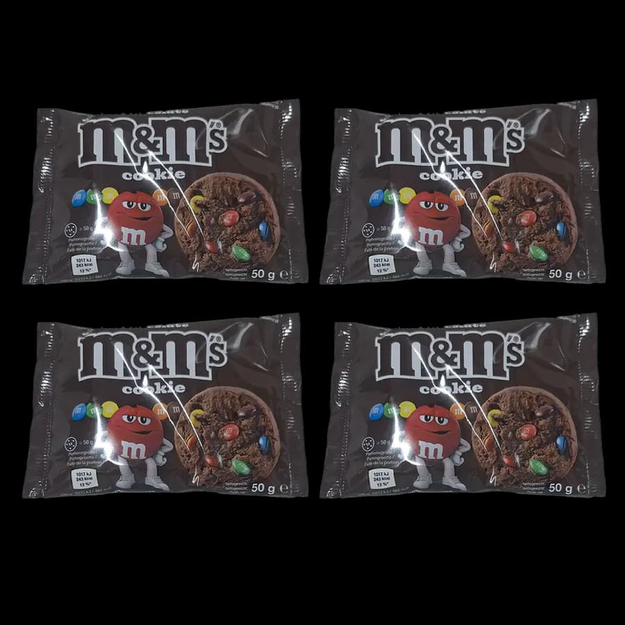 کوکی شکلاتی با اسمارتیز ام اند ام (M&M’s) 50 گرمی 4 عددی