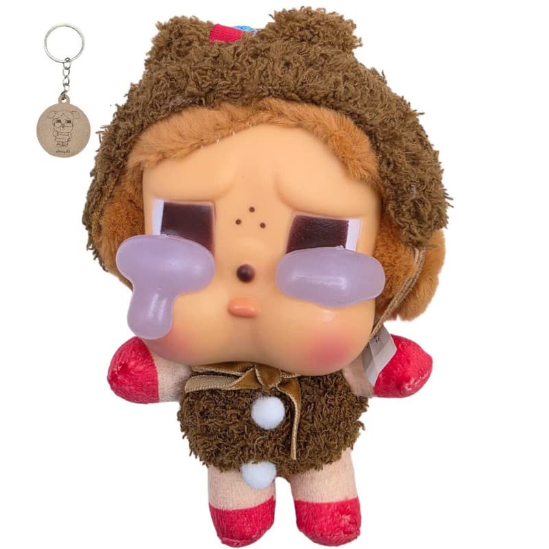 آویز عروسکی ناب سل مدل کرای بیبی ارتفاع 15 سانتی متر CRYBABY NAAB003 به همراه جاسوییچی